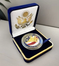 Challenge Coin-F-15 EAGLE TACTICAL FIGHTER AIRCRAFT Jet US AIR FORCE With Case