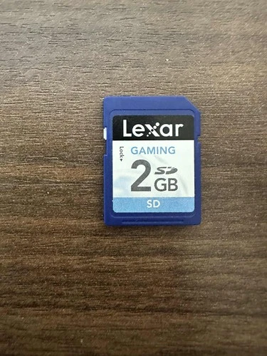 Lexar Gaming 2GB SD Genuine Camera Memory Card Expansion Very Good 4E