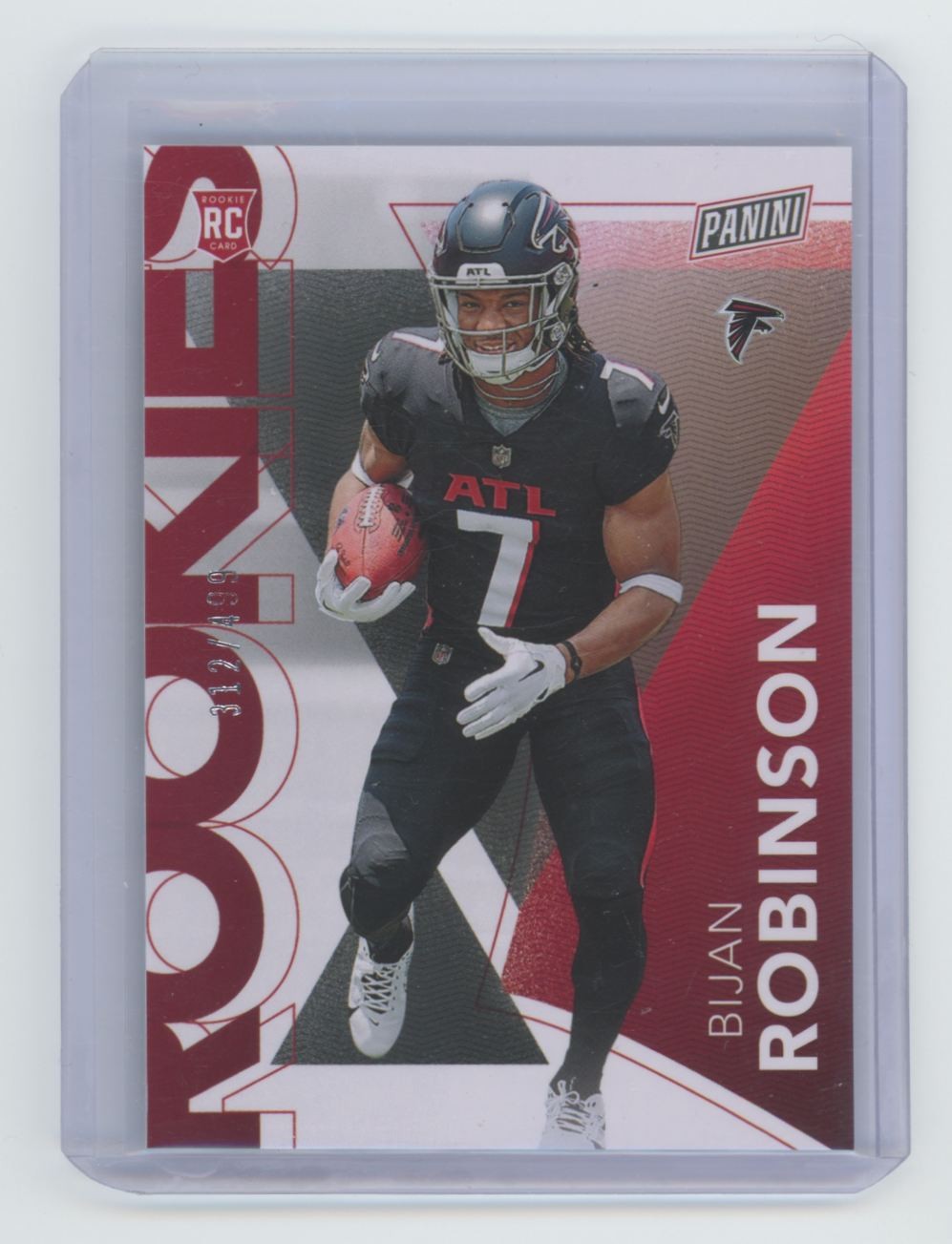 2023 Panini The National Rookies Bijan Robinson Rookie 112/499 Atlanta Falcons