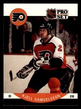  222 Kjell Samuelsson 28 Flyers 1990 Pro Set Hockey Sports Trading Card 