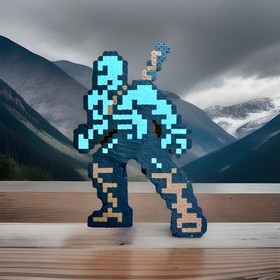 Zen Intergalactic Ninja pixel 8bit Game Art Nintendo NES Artwork retro gameroom