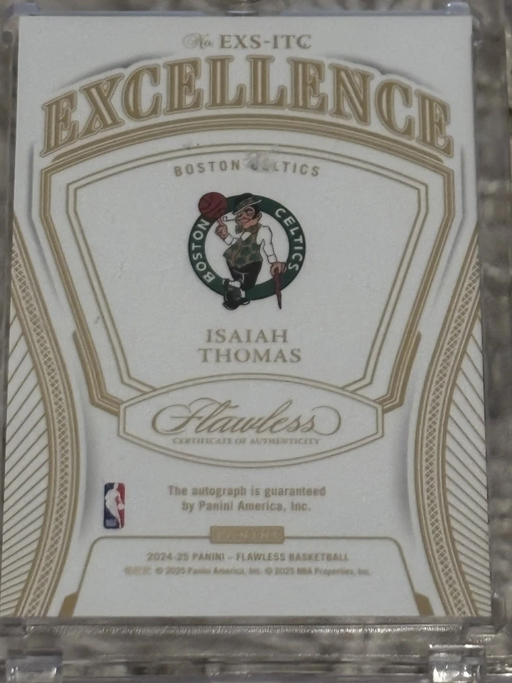 Isaiah Thomas 2024-25 impecable excelencia automático/8 ¡Raro!!!! Foto 2 de 3