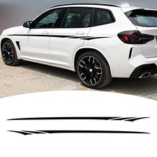 Car Body Side Door Stickers BI010 Universal Vinyl DIY Modified Sports Black