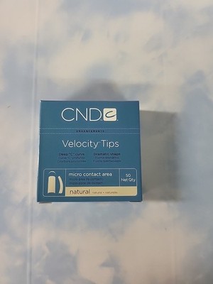 CND Velocity Nail Tips - NATURAL - Size 10 /  50 Count