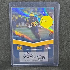 KALEL MULLINGS 2024 ONIT Michigan Football On Card AUTO Autograph # 41/85