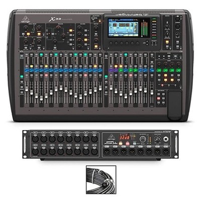 Behringer X32 Digital Mixer 32-Channel Console w/ S16 Stage Box + Hard Case
