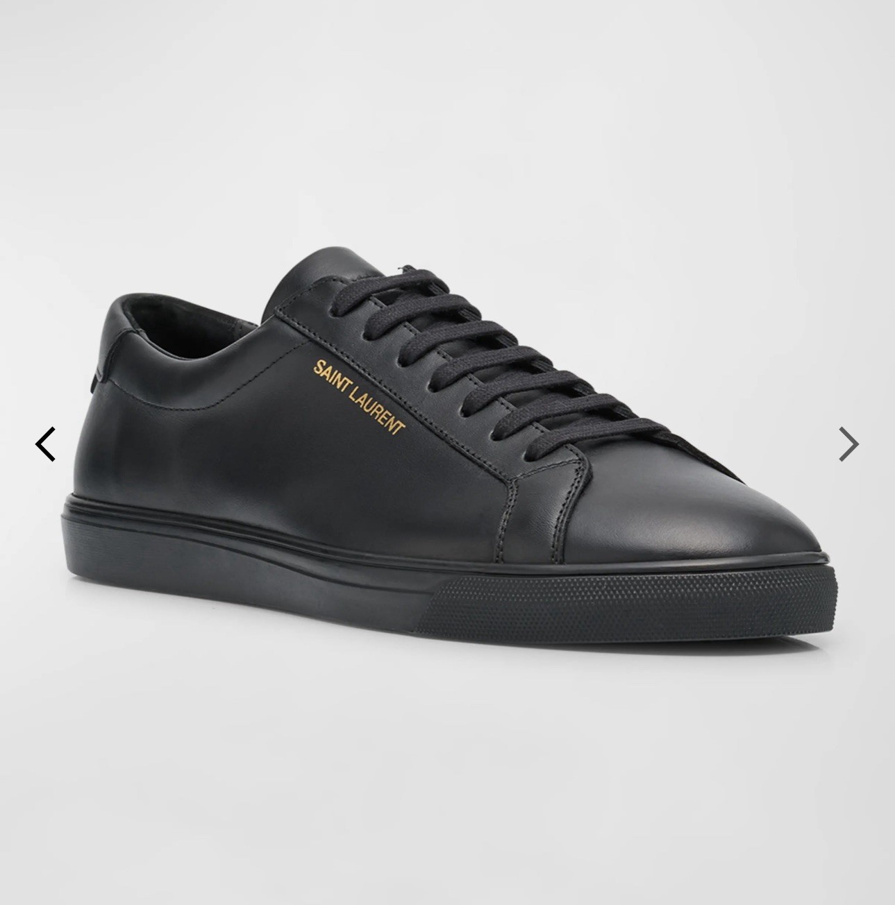 Sneakers basse Saint Laurent Andy in pelle nere unisex 6 5 uomo 8 5 donna