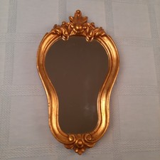 Miroir ancien doré style Louis XV – cadre bois sculpté