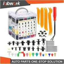 Labwork 1240PCS Car Retainer Clips Auto Panel Trim Fasteners Push Pin Rivet