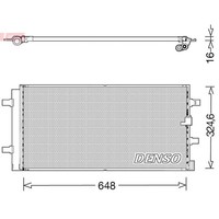 Denso DCN02044 Kondensator, Klimaanlage