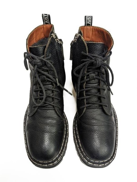 Women Taobao Boots Black Leather 36