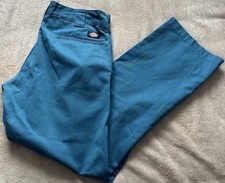 DICKIES  Mens Trousers Blue Slim Straight W32 L32