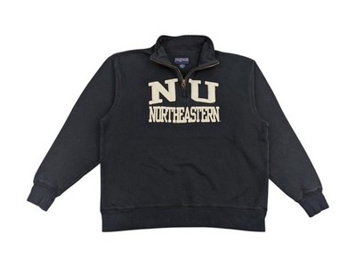Vintage JanSport Sweatshirt Sz L schwarz Y2K NU Northeastern University College