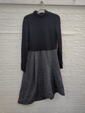 New Du Paradis Wool Sweater Turtleneck Dress Women's Size Medium