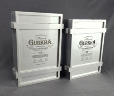 GURKHA “Cellar Reserve” Silver Polished Humidor SET 2xBox