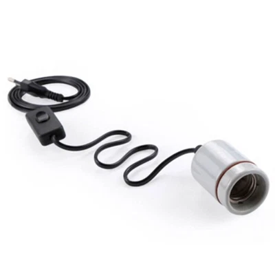 HAPPET Porzellanfassung Keramikfassung mit Kabel für E27 - 250 W komplett Schalter