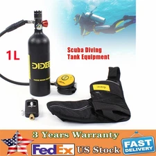 Mini Scuba Diving Tank Kit 1 L Oxygen Tank with Equipment Underwater Breath
