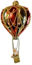 OnHoliday Santa Claus in Glass Red Approximately 5.8 x 2.9 x 0.6 Inches,