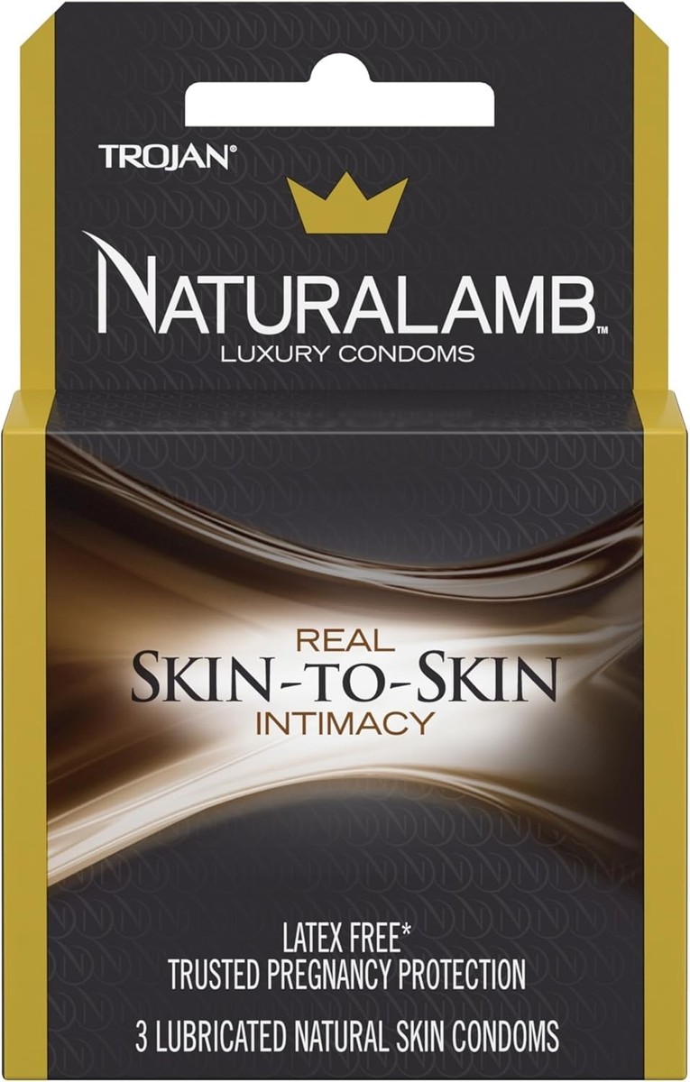 TROJAN NATURALAMB LUXURY CONDOMS SKIN-TO-SKIN INTIMACY 3Count 1
