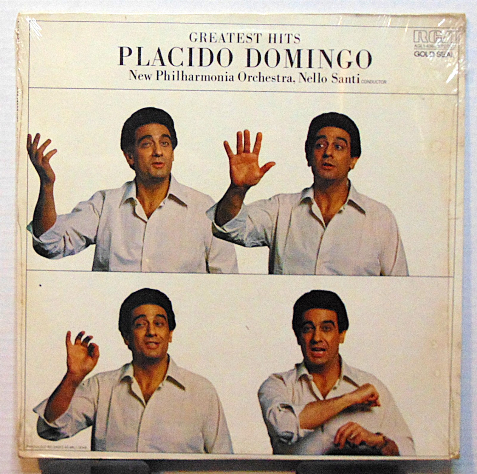 Placido Domingo - Greatest Hits 1982 RCA Gold Seal Classical Vinyl LP NOS SEALED