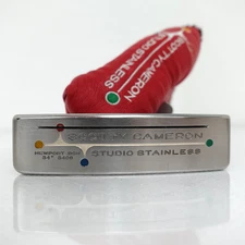 SCOTTY CAMERON STUDIO STAINLESS NEWPORT BEACH 340G 34in Putter RH With H/C
