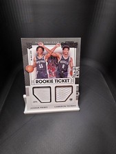 2021-22 Panini Contenders #RT2-SEC Cameron Thomas Joshua Primo Rookie Swatches