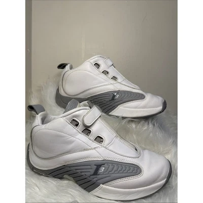 Y2K Reebok Allen Iverson III White and Gray with Strap USA 8/ 26cm - Photo 1/4