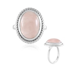 Rosenquarz Sterling Silber Ring Brasilien 11,32ct- Echtschmuck