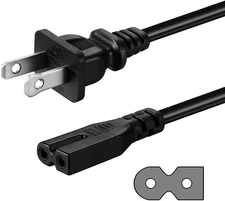 2 Prong AC Power Cord Compatible with Vizio D/E/M Series HDTV, Vizio Sound Bar P