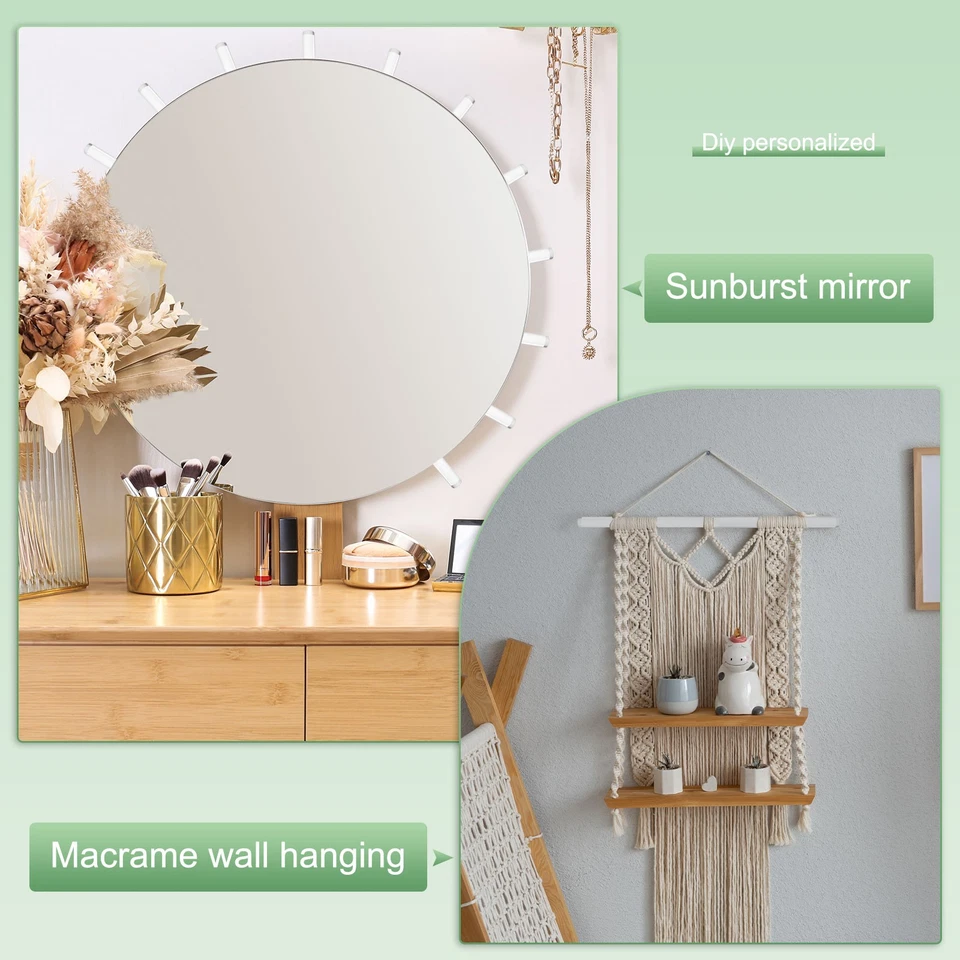 1-Pack Acrylic Round Rod, 11.8 x 0.79 Inch/ 300 x 20 mm Clear Acrylic Dowel Rod - Image 4 of 4