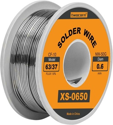 63/37 Solder Wire, high Purity no-wash tin-Lead Rosin cored Wire with 1.8% Fl...