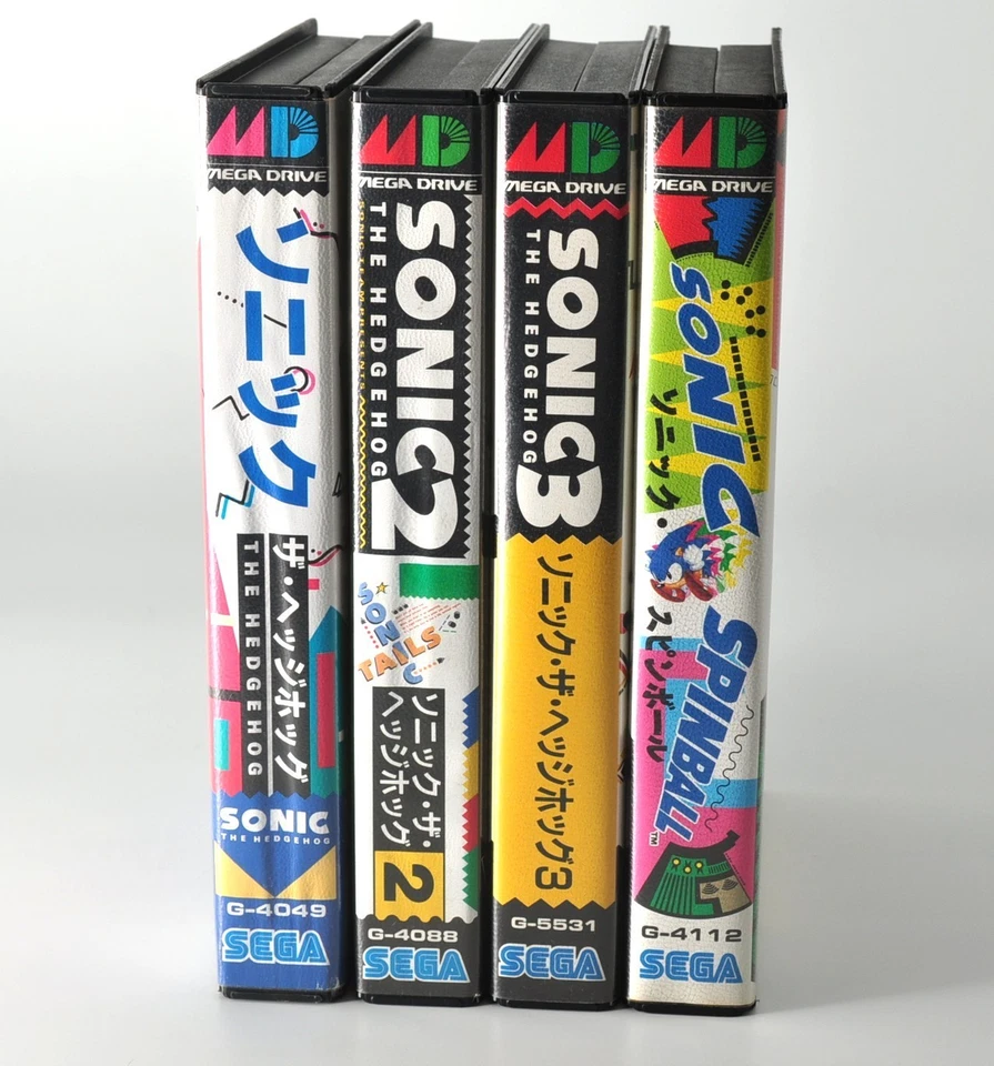 Sega Mega Drive MD Genesis Sonic The Hedgehog 1 2 3 Spinball set Japanese ver - Image 4 of 4