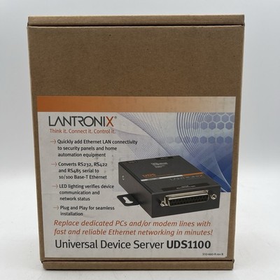NEW!! Lantronix Universal Device Server Serial to Ethernet - UDS200 UD1100001R1