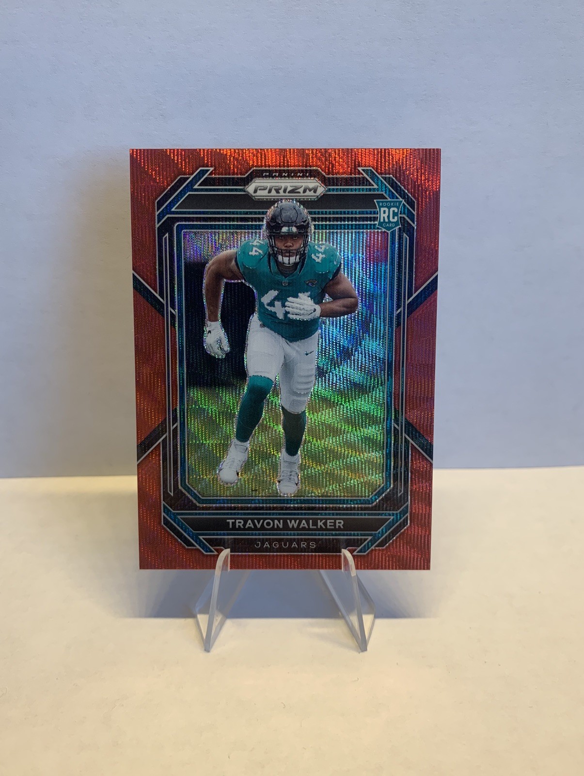 2022 Panini Prizm Prizms Red Wave #339 Travon Walker /149 Jaguars Rookie Card