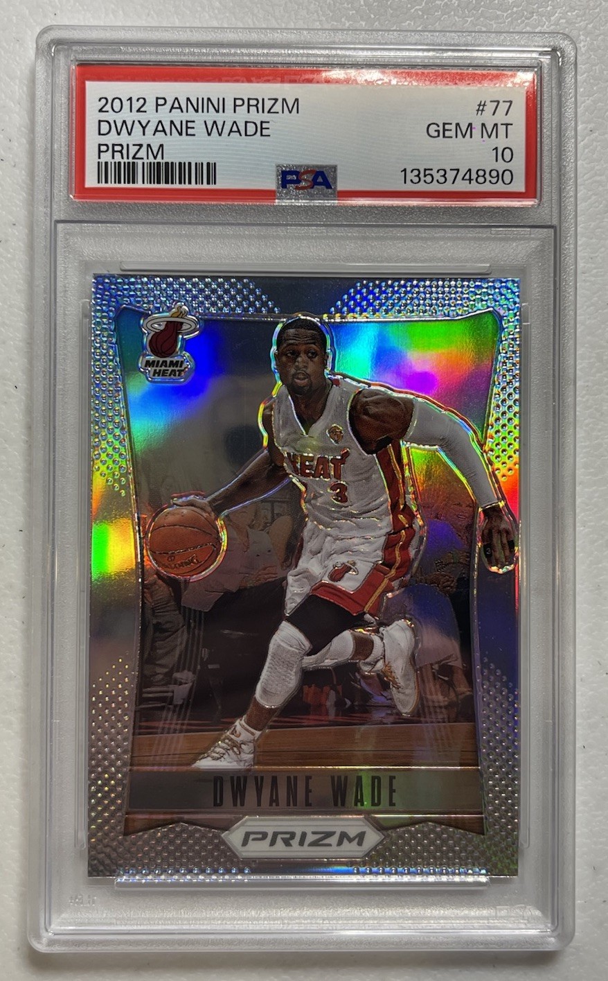 2012 Panini Prizm Dwyane Wade Prizm #77 GEM MT 10