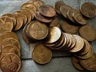 1955 S Uncirculated Wheat Cents, Full Roll 50