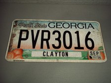 2014 GEORGIA LICENSE PLATE