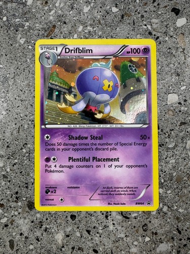 Pokemon TCG Cards Drifblim BW64 Black Star Promo Holo LP