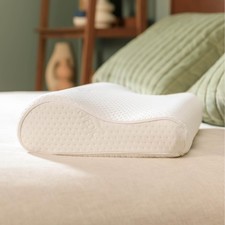 Medium Ergo Neck Pillow Profile White Cervical Support Memory Foam Pillow