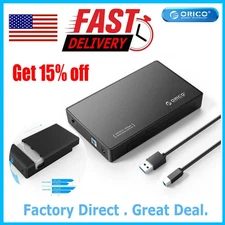 ORICO 2.5/3.5" External Hard Drive Enclosure USB3.0 SATA HDD/SSD Case 18TB