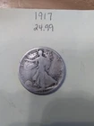 1917  Walking Liberty Silver Half Dollar Good Cond