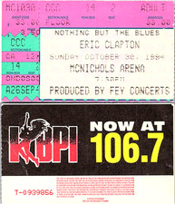 ERIC CLAPTON CONCERT TICKET STUB, 10/30/1994, MCNICHOLS ARENA