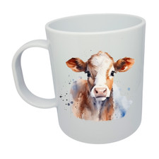 Kids Farm Animal Cup Children's Mug Cow Sunday School Gift Present Non Breakable