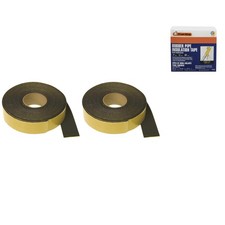 Rubber Insulation Tape 2in x 1/8in x 30ft 2 Pack Black for Water Pipes