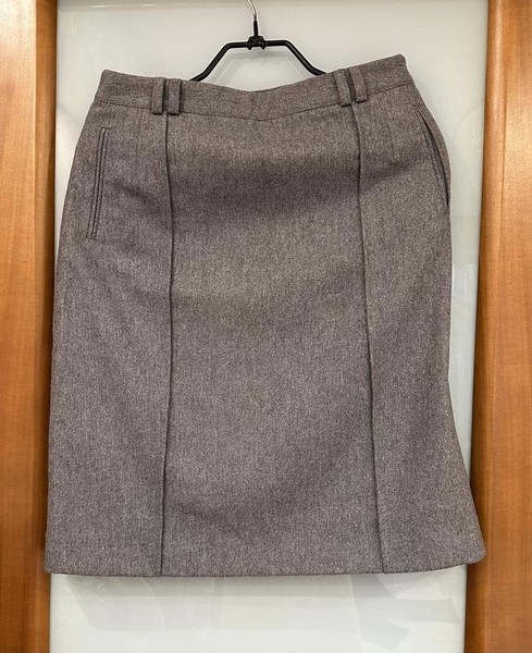 Women Gant Skirt Grey Wool 38 / M / 46 #7XAQ
