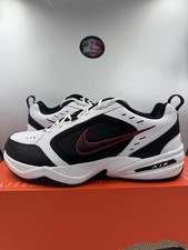 Nike Air Monarch IV 4E White Black Red 416355-101 Size 13