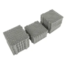 55 Pack Gray 12” x 12” Drainage Mat Drainage Floor Tile Modular Interlocking Mat