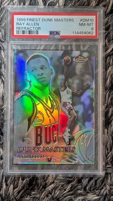 Ray Allen 1999 Dunk Masters Refractor Card Milwaukee Bucks PSA8 | eBay