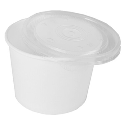 Starpak 500 Suppenbecher + Deckel - 940ml Pappbecher Braun Für Take-Away