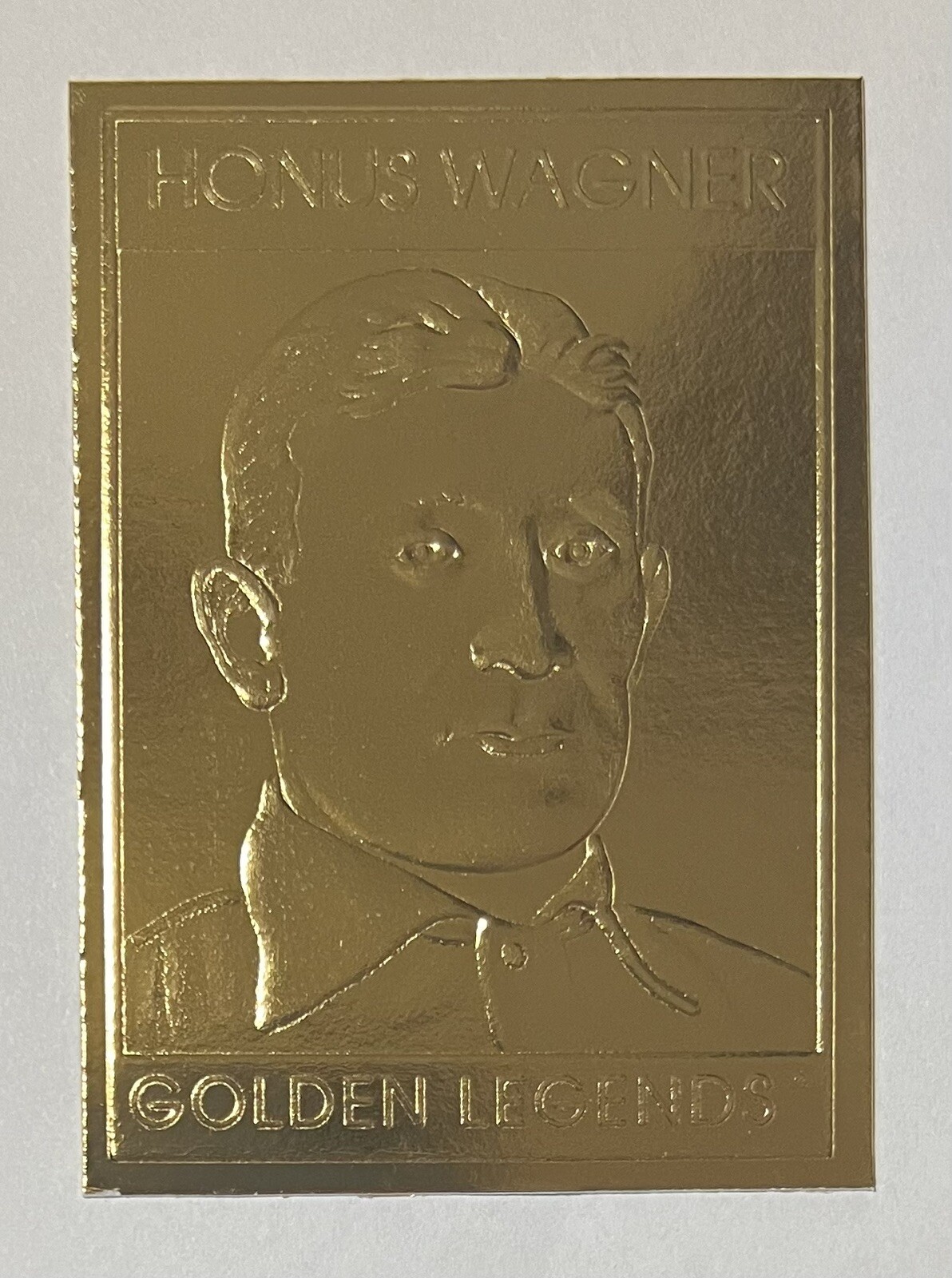 Honus Wagner 1994 GOLDEN LEGENDS 22KT Gold Plated Baseball Card 024659